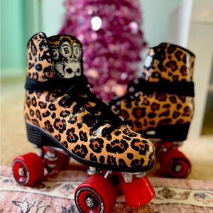 Impala CBGB Punk leopard skates.